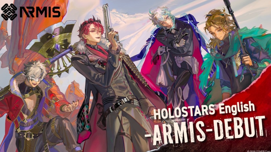 HOLOSTARS EN新男團「ARMIS」即將出道，最強賞金獵人男團來襲！11月18