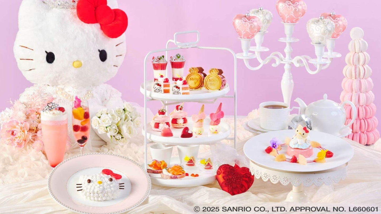 「Hello Kitty公主下午茶」即將於日本東京及大阪等7大城市登場！甜點造型如婚戒般夢幻