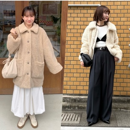 冬日保暖穿搭首選!一件毛毛外套疊搭出可甜可鹽日系層次