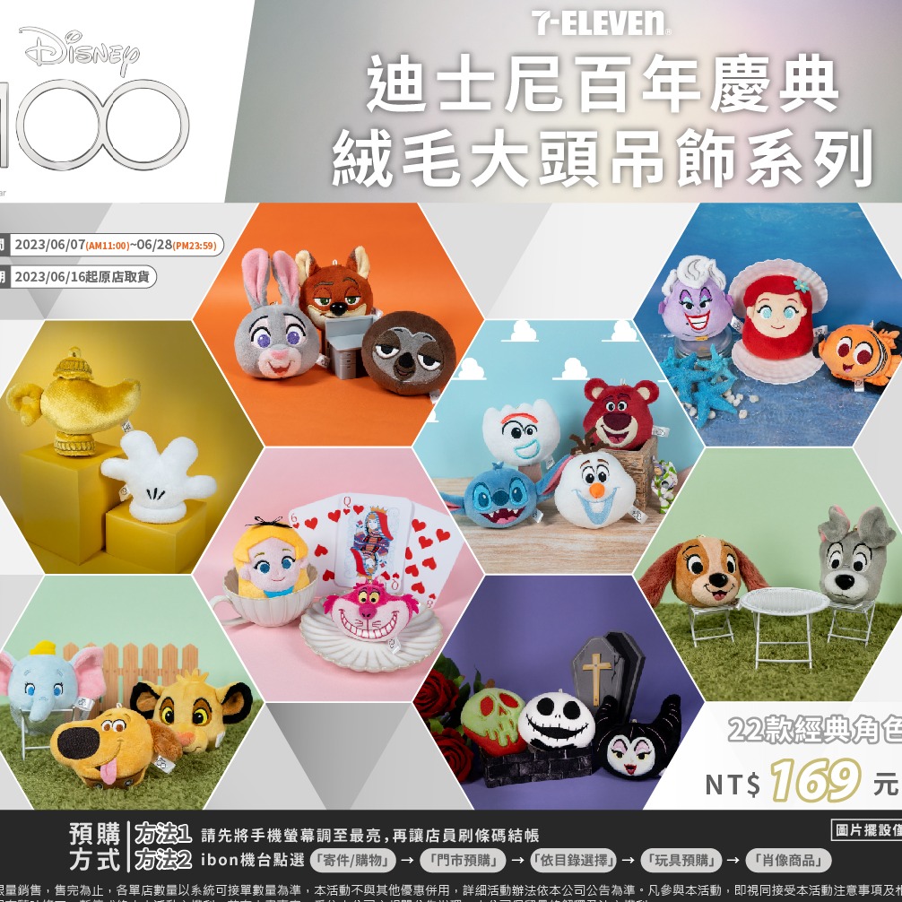 迪士尼100週年大頭絨毛吊飾大集結!多款經典角色一次擁有