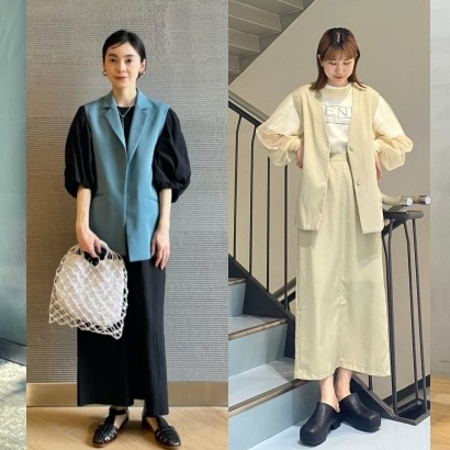 一件「背心外套」即刻點亮層次注目度！以5種穿搭靈感營造日系高級時髦