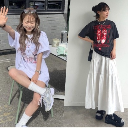 2025夏季穿搭推薦!以印花TEE混搭4款單品營造夏氛日系街頭時尚