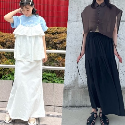 打造日系時髦感一點都不難！夏季必學3種長裙穿搭展現日系Look