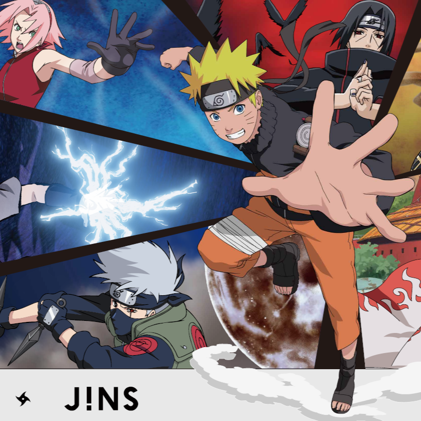 JINS熱血跨界 「火影忍者疾風傳系列眼鏡」登場!鳴人、佐助、小櫻帶您一起看向未來