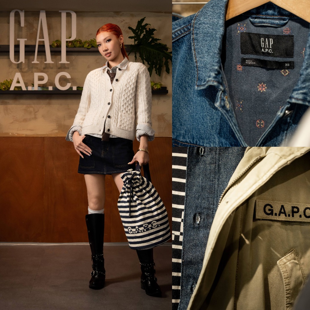 A.P.C.粉絲會瘋！Karencici搶先穿Gap聯名，限量條紋手袋消費就送