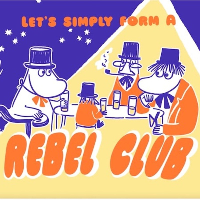 嚕嚕米叛逆登場！Moomin Arabia 全新「Rebel Club」系列，用美式復古漫畫風活出大人味的精采！