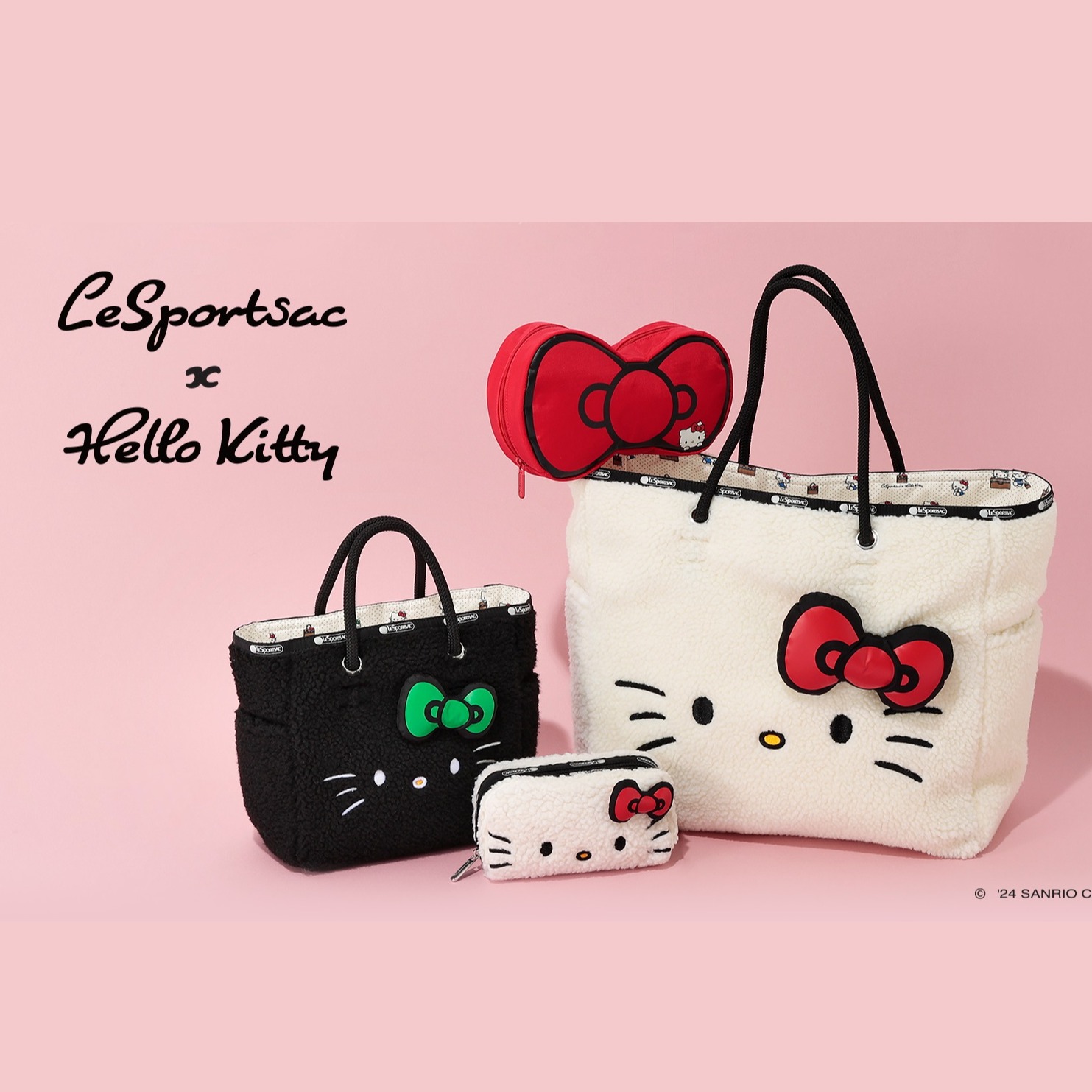 一同歡慶50週年，LeSportsac再度聯手Hello Kitty，推出限量紀念聯名商品！