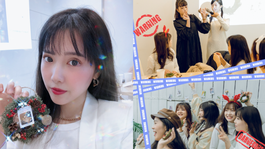 Japaholic girls聖誕午茶！好想把打卡區的Osewaya花の秘密系列耳環帶回家！