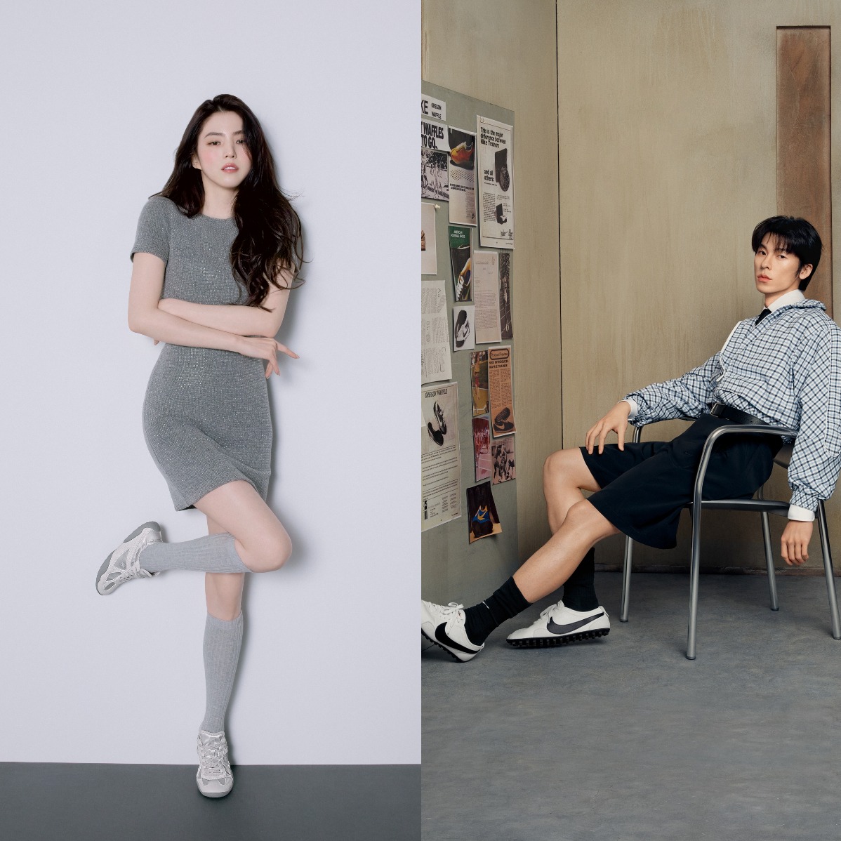 低調卻有記憶點！韓韶禧腳踩FILA芭蕾鞋高級優雅、許光漢靠Nike Moon Shoe打造鬆弛帥