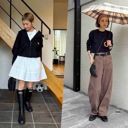 雨天秒時尚的聰明穿搭術！日本女生最愛的4套造型推薦