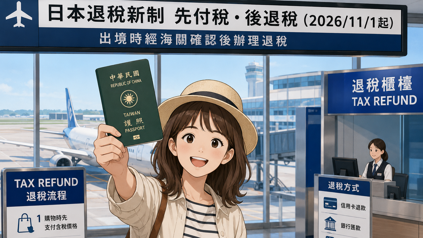 2026日本退稅新制11月正式上路！機場退稅新制一次看懂