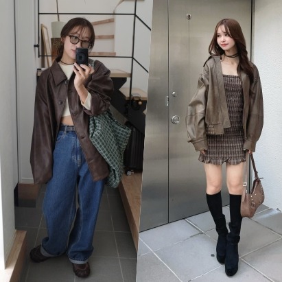 秒顯帥氣日系個性！選搭「皮衣外套」打造2025秋季Look