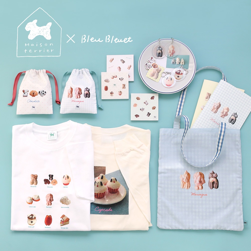 甜點工作室Maison terrier攜手雜貨屋Bleu Bleuet，一系列療癒甜點化身可愛雜貨
