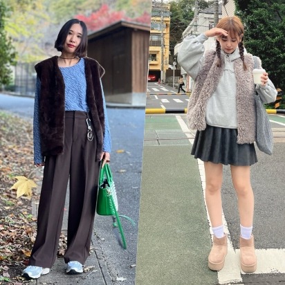 天冷必備！2024冬季以「背心夾克」疊搭4 LOOK營造日系知性女子魅力