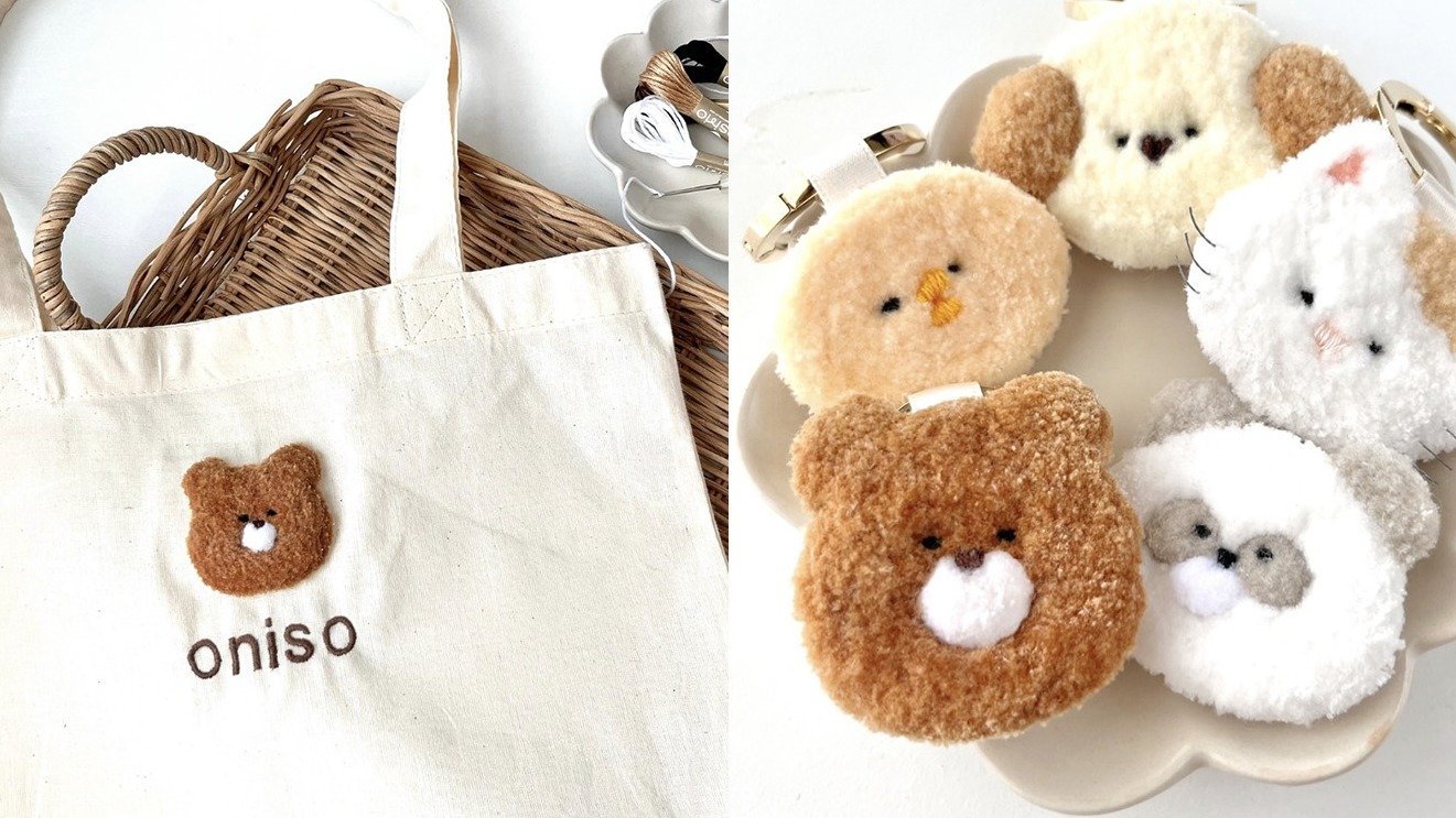 人氣手工藝作家「oniso」,以俄羅斯刺繡打造可愛療癒毛絨動物
