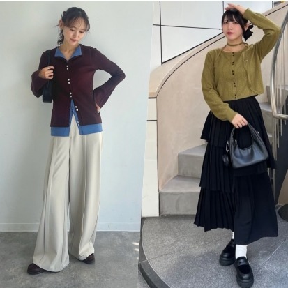 2025秋季日本女生激推單品：以「開襟衫」混搭高級溫柔質感