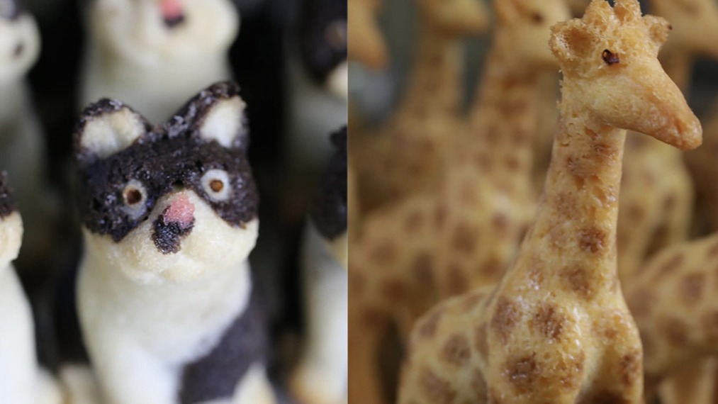 由巧手烘焙點心職人所帶來的擬真動物糕點，「八菓堂」打造出的烘焙點心動物世界