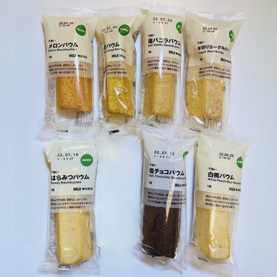 日本無印良品推出夏季限定「無選別年輪蛋糕」，7種口味試吃評比！