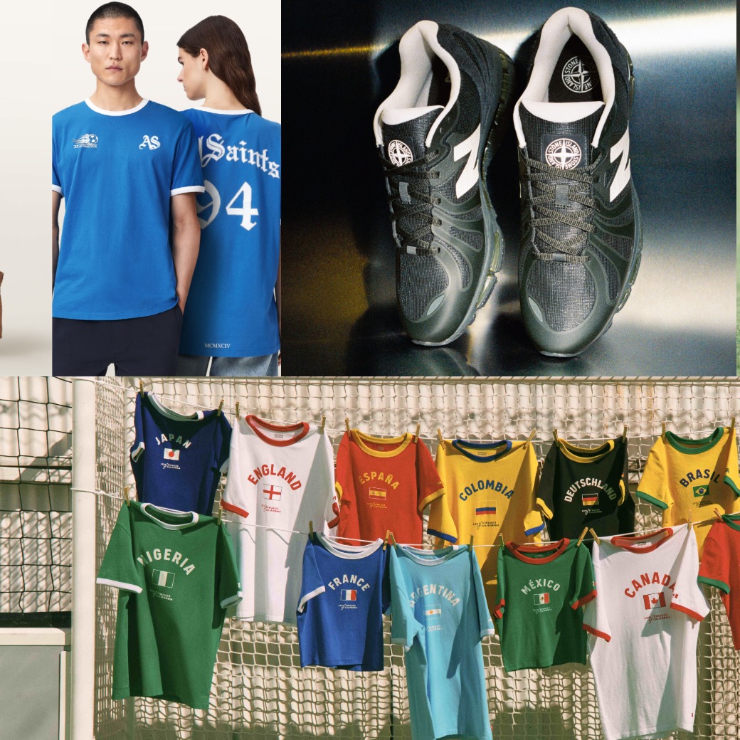 世界盃6/12開踢！2026夏日「Football Core」穿搭指南：日韓瘋傳 Levi's 滾邊Tee、ALLSAINTS極限量球衣、NB重磅聯名鞋，席捲台日的復古足球風！