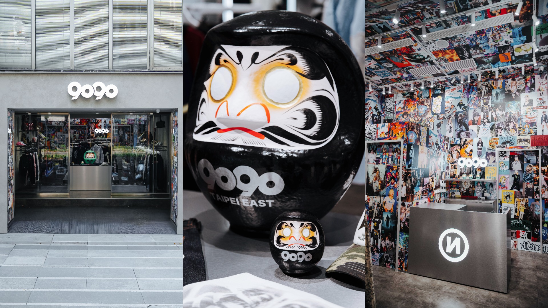 日本潮牌 9090 中山旗艦店、敦南店盛大雙店同開！贈限定達摩收藏款