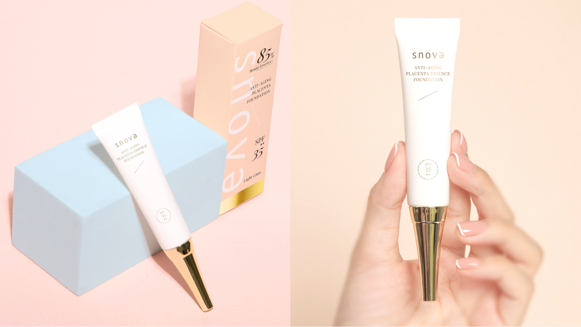 就是不卡粉！snova「抗老神粉底」妝出年輕～88%網友水潤服貼有感