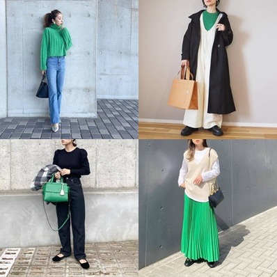 為春季穿搭增添綠意！2023年人氣繼續延燒的「綠色單品」穿搭示範
