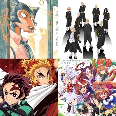 2021年日本動漫歌曲卡拉OK點播排行榜 TOP 10《BEASTARS》《東京復仇者》都上榜!你會熱唱幾首呢?