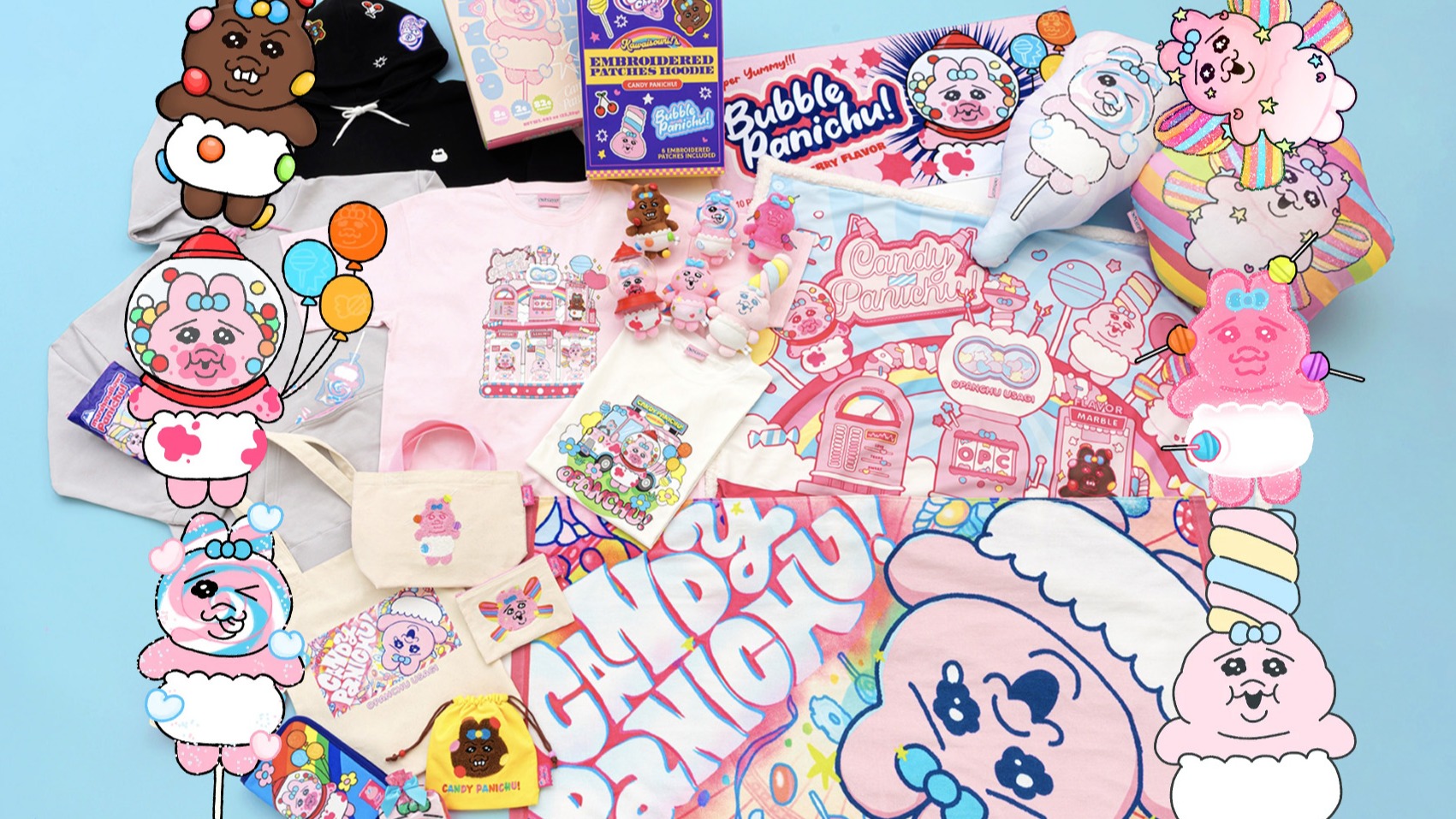 Opanchu Usagi褲褲兔化身糖果造型，「CANDY PANICHU!」快閃店澀谷登場，快來pick你最愛的糖果褲褲兔吧