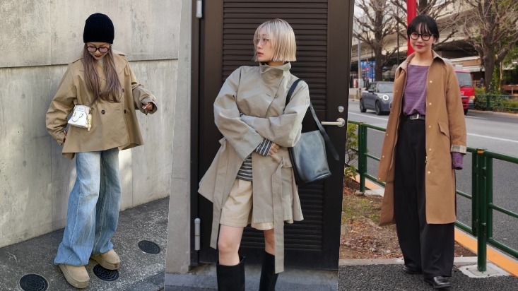 以風衣外套打造日系高級感！跟著日本女生透過4招搭配營造注目層次