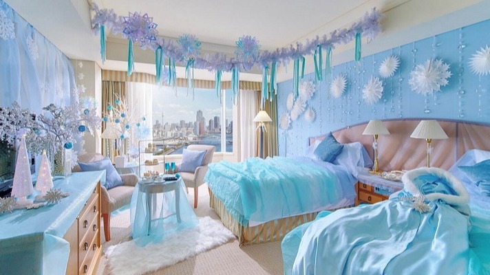東京灣洲際酒店打造夢幻冰雪王國主題房間 公主們快來入住！