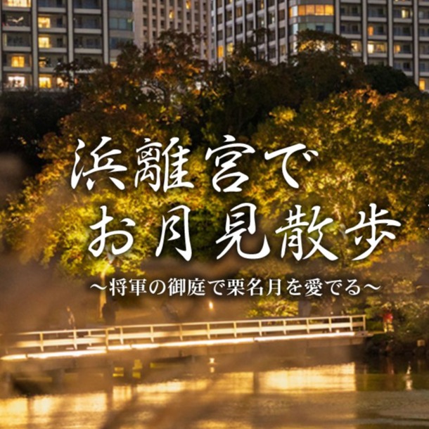 東京秋夜限定！濱離宮一年一度夜間開園，漫步江戶庭園賞「栗名月」、再迎80週年特別點燈