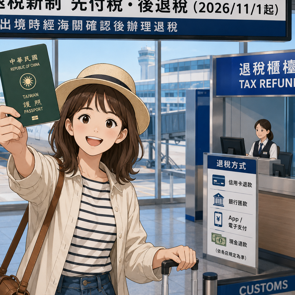 2026日本退稅新制11月正式上路！機場退稅新制一次看懂