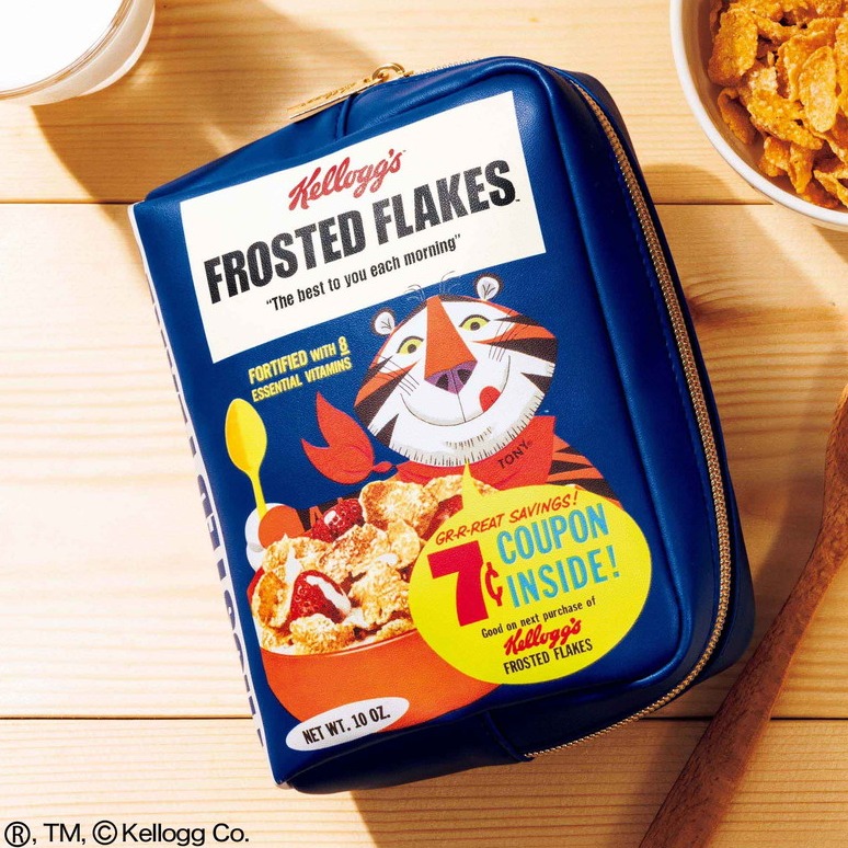 日本雜誌贈品2022年8月最新情報!用家樂氏玉米片盒收納包勾起你最愛的早餐回憶