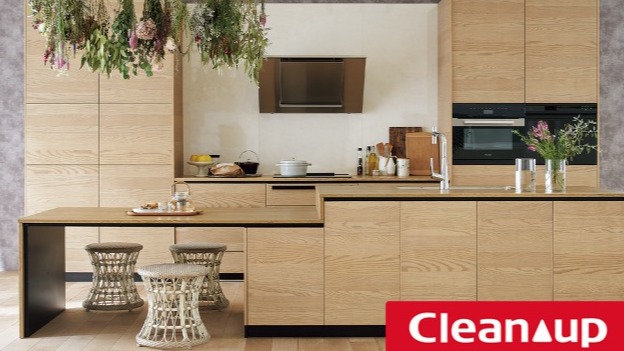 Cleanup旗艦級系統廚具「NEW CENTRO」不鏽鋼櫃體防霉、抗鏽、清潔免煩惱　