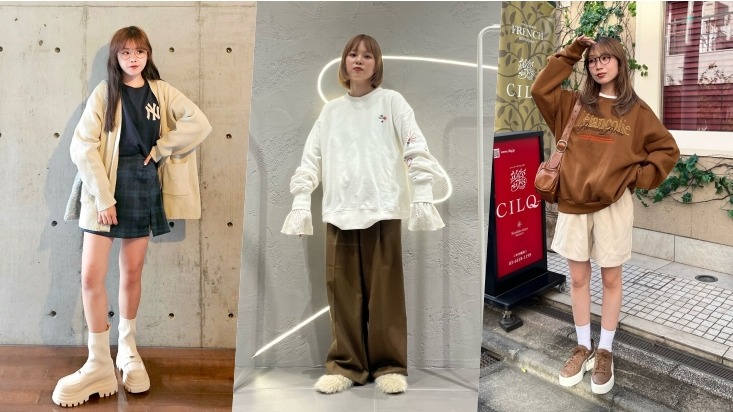 2024秋冬日本女生聰明穿搭術！從大學TEE營造日系街頭休閒LOOK