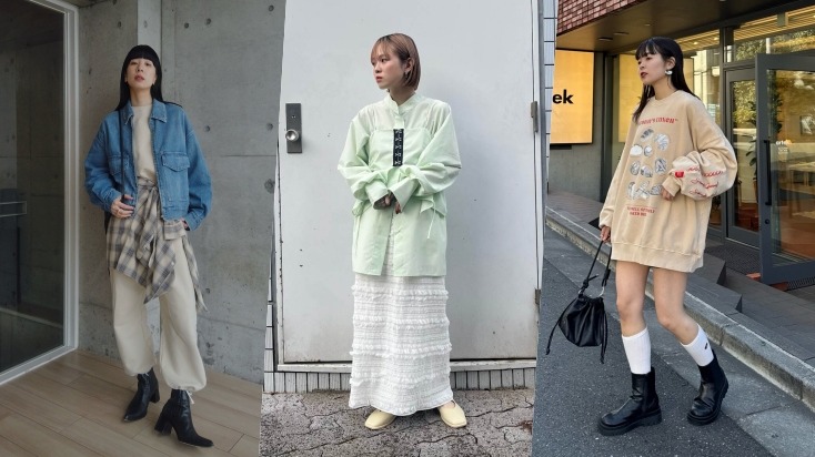 2025日本春季街頭趨勢速報！從大學T、蕾絲襯衫、蛋糕裙、牛仔夾克讓你輕鬆跟上日系時髦