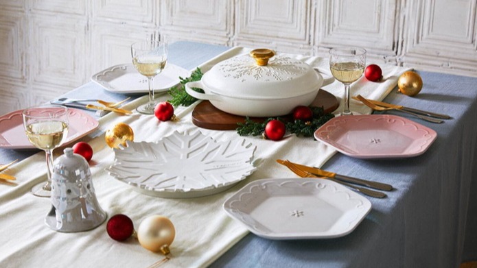 LE CREUSET鑄鐵鍋 2021聖誕系列新品上市！造型雪花盤超吸睛