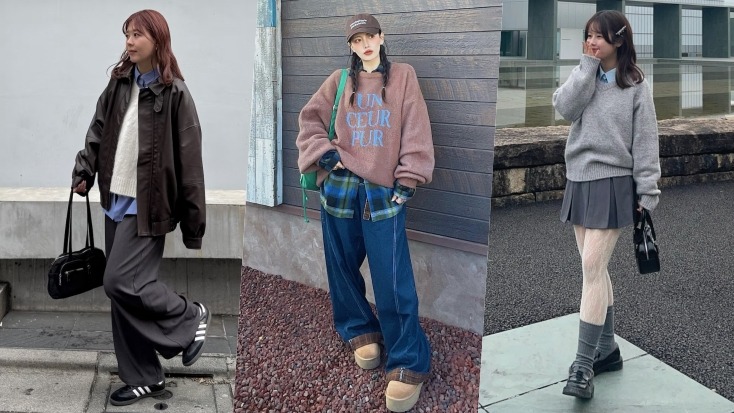 2025秋冬日本女生最愛搭配！掌握「毛衣+襯衫」營造日系溫暖質感