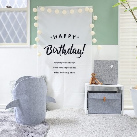 大創也有鯊鯊!讓可愛又實用的「毛氈收納籃」陪孩子學習收拾房間