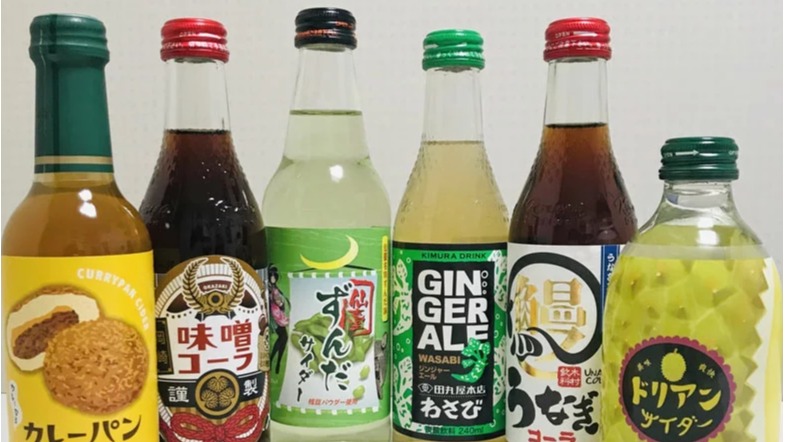 鰻魚可樂你敢喝嗎？懲罰遊戲必備！精選七款罕見詭異口味日本碳酸飲料