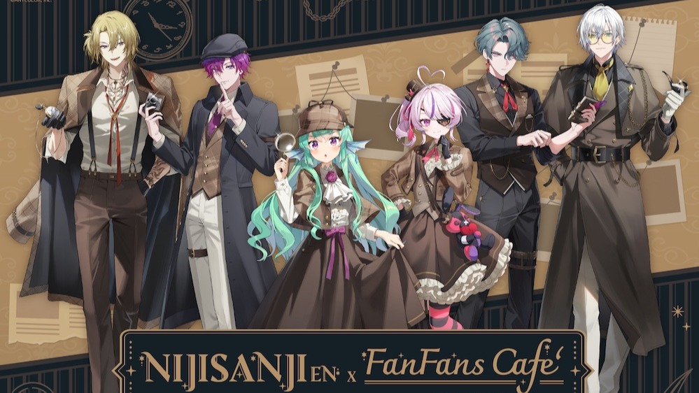 FANFANS CAFÉ X《 NIJISANJI EN 》  偵探謎影 Shadows of Deduction 主題聯名咖啡廳全台3地登場！