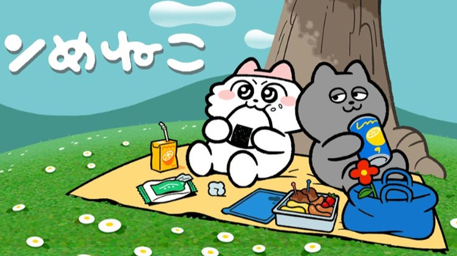 兩隻貓貓的可愛日常「嗚莓貓貓（ンめねこ）」，從無台詞漫畫到改編成短篇動畫