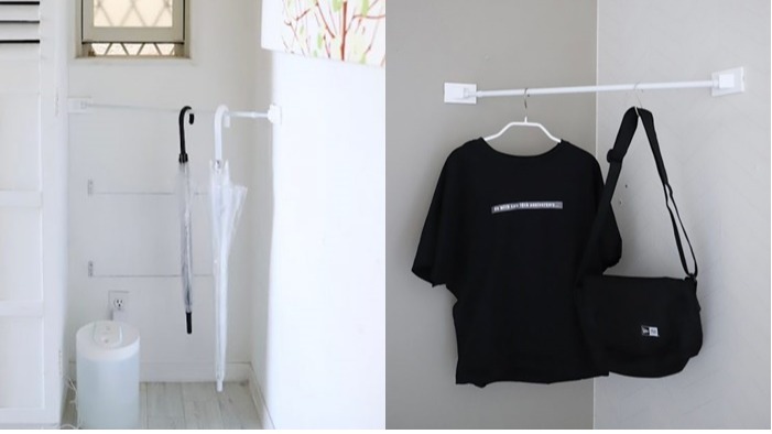 角落空間別浪費！大創DAISO「伸縮桿輔助板」顛覆你對收納的想像