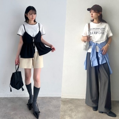 外出穿搭一件白TEE就搞定！盤點日本女生最愛的4套搭配