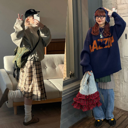 2025春季「格紋裙」熱潮時髦回歸！學會日本女生疊搭撇步打造搶眼時髦度