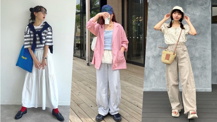 從日本女子2025夏季私服推薦！選用明亮色、花卉上衣、透膚蕾絲打造連假出遊穿搭