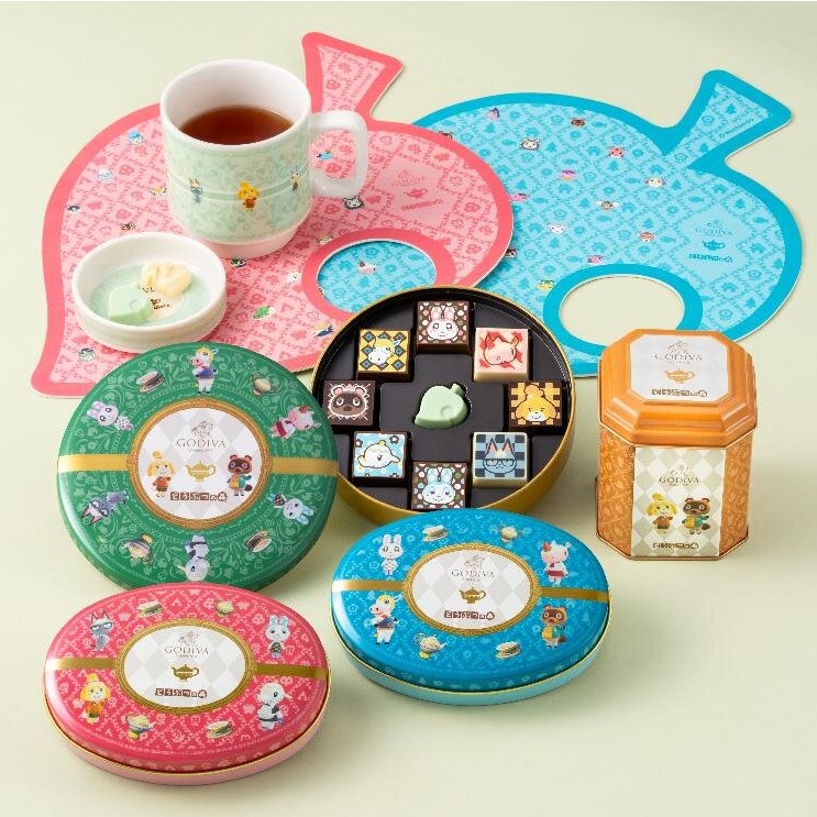 GODIVA ×《動物森友會》夢幻聯名，茶會主題巧克力為情人節加溫