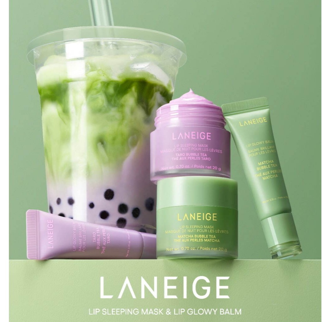 珍奶塗上嘴唇也能變美麗?日本蘭芝2025年夏季推出珍珠奶茶限定唇部護理商品!抹茶與芋頭口味夢幻登場
