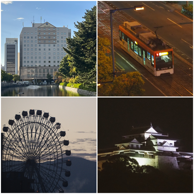 日本愛媛松山推薦飯店「HOTEL MYSTAYS」，躺在床上就能欣賞松山城日夜景