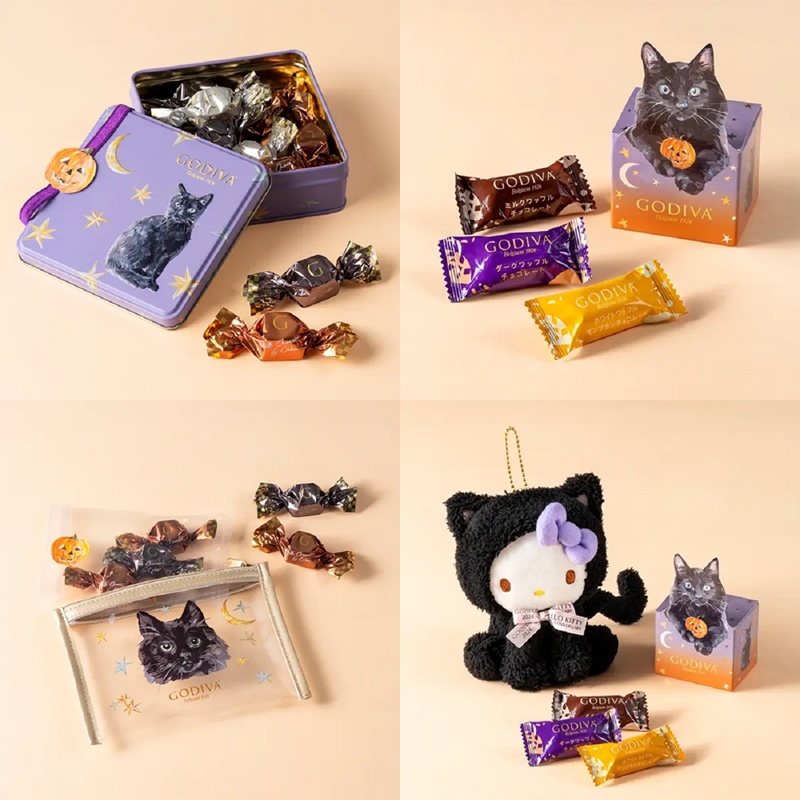 GODIVA萬聖節限定「黑貓禮盒」！還有超可愛黑貓Hello Kitty等你帶回家